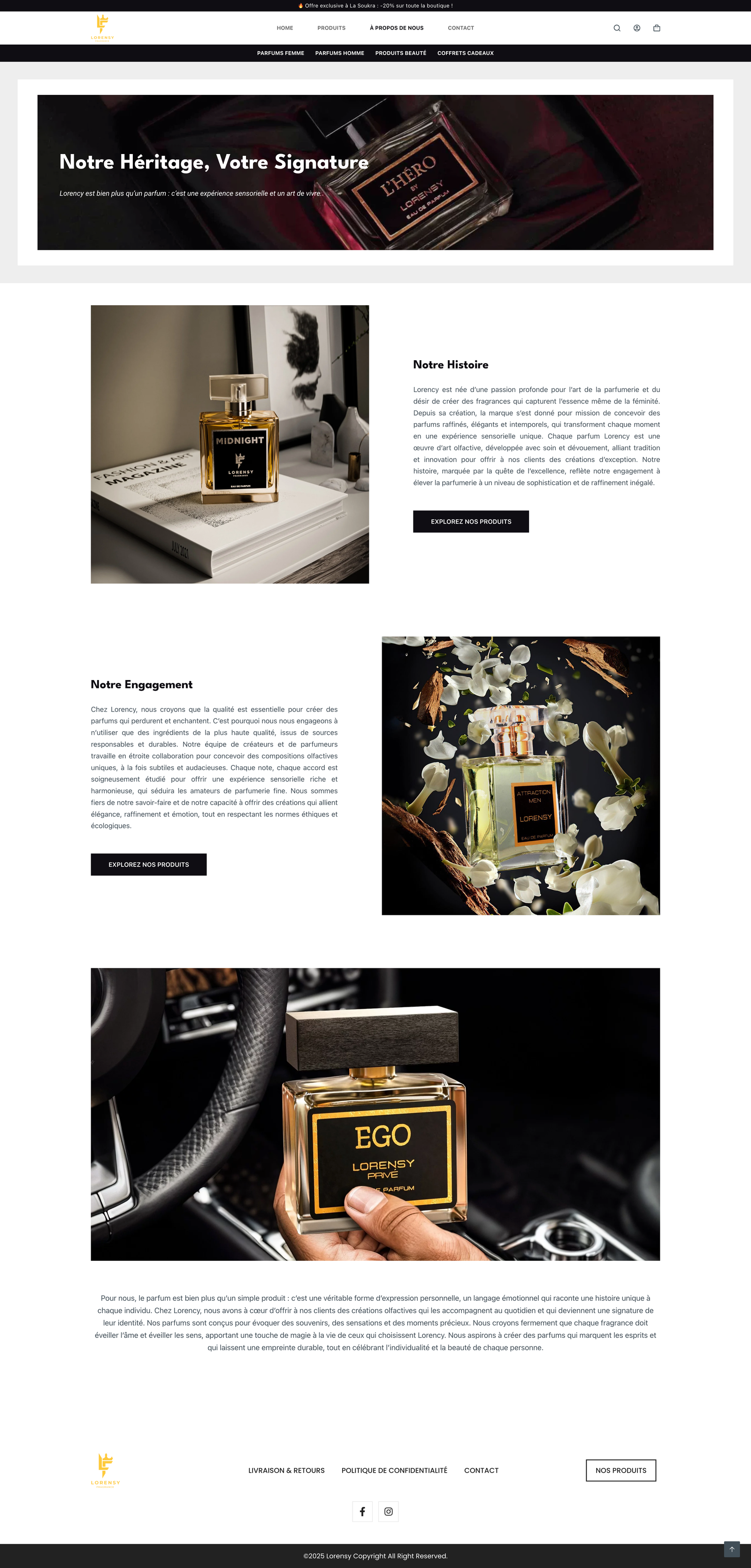 Lorensy - Product Detail Page