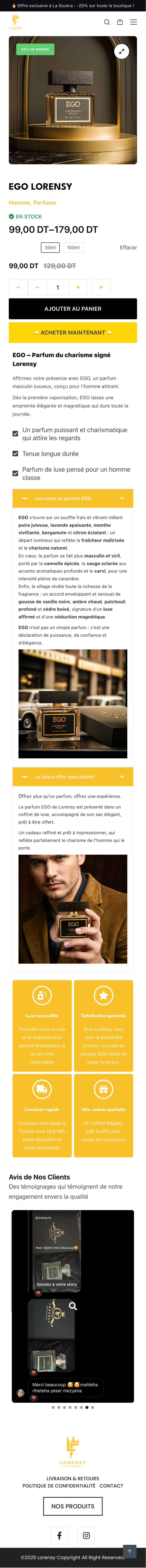 Lorensy - Mobile Navigation