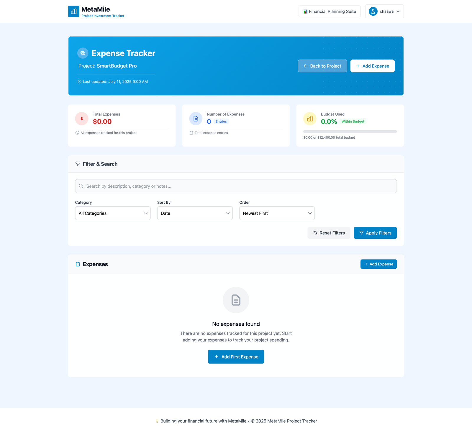 MetaMile - Data Visualization